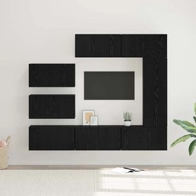 TV szekrény garnitúra 8 pcs Musta tammi 30.5 x 30 x 90 cm