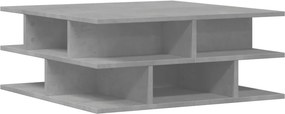 vidaXL betonszürke szerelt fa dohányzóasztal 70x70x29 cm