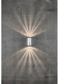 Nordlux - LED kültéri fali lámpatest CANTO 2xLED/6W/230V IP44 ezüstszínű