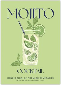 Poszterek 50x70 Mojito ital Alkoholos koktél