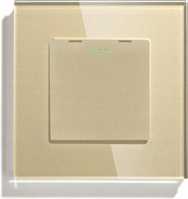 Kapcsoló Fénykapcsoló Üveg Szimpla Kereszt Arany