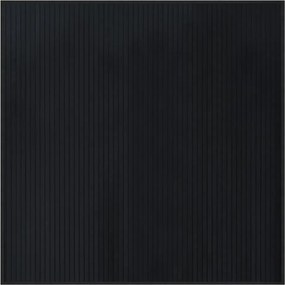 vidaXL fekete bambusz négyzet alakú szőnyeg 100 x 100 cm