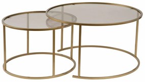 Aurum Gold and Bronze konferenciaasztal-készlet 80cm, 2 db