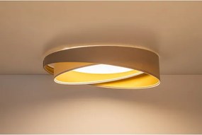 LED dimmelhető mennyezeti lámpa SM. GALAXY M. 24W/230V Ø 55 cm bézs/fehér/arany + távirányító