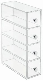Wers átlátszó tárolódoboz, 4 fiókkal - iDesign