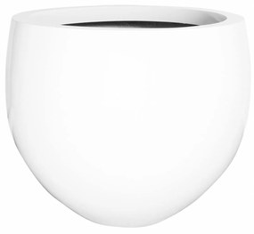 Jumbo Orb virágcserép, fényes fehér, többféle méretben - Pottery Pots méret: M - h 93 cm, ⌀ 110 cm
