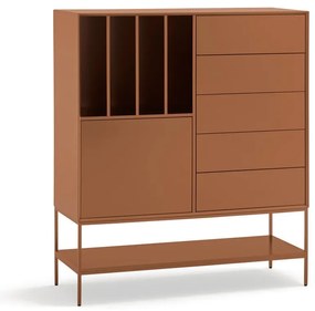 Téglavörös szekrény 120x140x45 cm Platt – Teulat