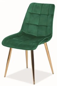 CHIC szék arany/zöld