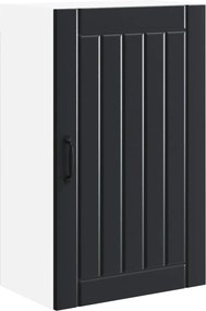 vidaXL Konyhaszekrény Fekete 50 x 31 x 80 cm Faanyag
