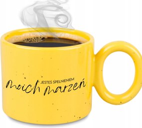 Bögre XXL Sárga Pároknak Ajándék Évforduló Te vagy az álmaim valóra váltása