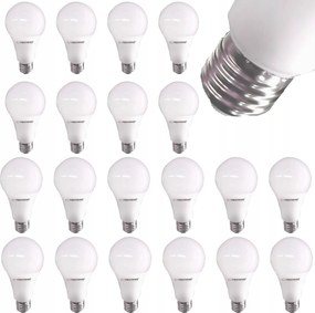 20x Izzók Led Izzó A60 E27 9W 740lm 3000K Szín Fehér Meleg Szög 270°