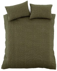 Khaki kétszemélyes-hosszabbított ágyneműhuzat 230x220 cm Tamba Stripe – Pineapple Elephant