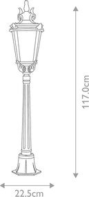 Elstead Lighting BALTIMORE BT4-M Állólámpa 1x60W/E27 IP44