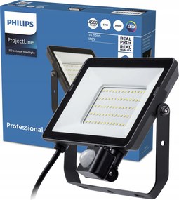 Led fényvető 50W 3000K IP65 Halogén Reflektor mozgásérzékelővel Philips