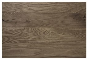 Lignano dohányzóasztal, füstös tölgy, fekete fém talp 70x70x75 cm