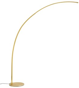 Modern ívlámpa sárgaréz LED-del és érintéses fényerőszabályzóval - Arlow