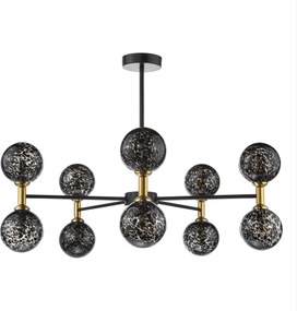 Dar Lighting modern mennyezeti lámpa takara matt fekete dartak2354-21