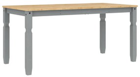 Corona szürke tömör fenyőfa ebédlőasztal 160 x 80 x 75 cm
