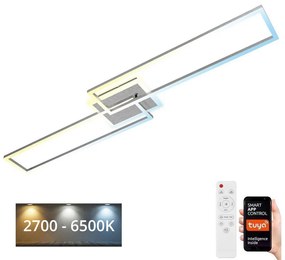 Brilo Brilo - LED Dimmelhető felületre szerelhető csillár FRAME 2xLED/20W/230V Wi-Fi Tuya + távirányító BL1288