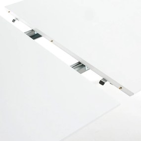 Fehér bővíthető étkezőasztal fehér asztallappal 90x120 cm Oqui – Kave Home