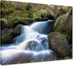 Vászonkép 50x40 Hegyi zuhatag