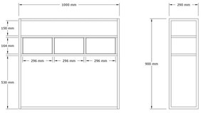 Guarda Travertine and Gold kisasztal