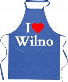 Konyhai kötény nyomtatás I Love Vilnius Szeretem Vilnius Főváros Litvánia