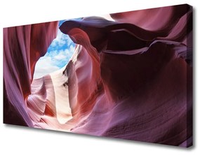 Vászonkép Rock River meder Art 100x50 cm