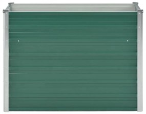 zöld horganyzott acél kerti magaságyás 100 x 40 x 77 cm