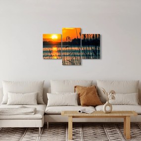 Kép - Naplemente a tó felett (90x60 cm)