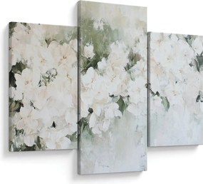 Kép - Fehér virág absztrakció (90x60 cm)