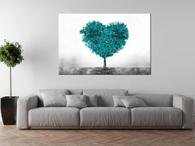 Gario Vászonkép Türkiz szeretetfa Méret: 40 x 60 cm