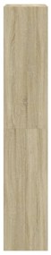 sonoma tölgy cipőszekrény 4 kihajtható fiókkal 60x34x187,5 cm