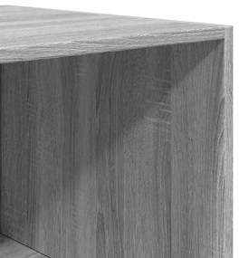 szürke sonoma színű szerelt fa ruhásszekrény 100 x 50 x 200 cm