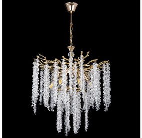 Csillár láncon 6xE14/60W/230V átm. 53 cm arany