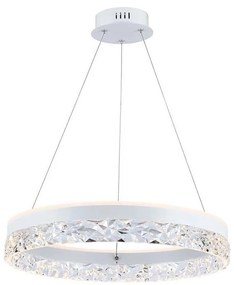 LED Csillár zsinóron LED/25W/230V 3000K átm. 50 cm fehér