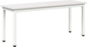vidaXL pad Fehér 110 x 35 x 45 cm Tömör fenyőfa