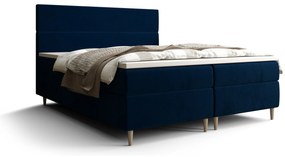 Franciaágy Boxspring 180 cm Flu Comfort (sötétkék) (matraccal és tárolóhellyel). 1055938