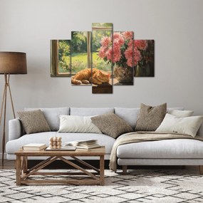 Kép - Macska az ablakban (150x105 cm)