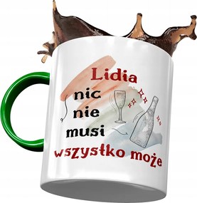 Zöld Bögre Lídia Feleség Barátnő Ajándék Nyomtatott Fotóval