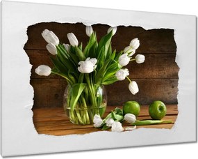 Vászonkép 60x40 Virágok Neki Valentin nap