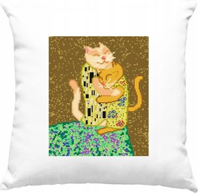 Cica párna Cica Művészet 5 Fehér