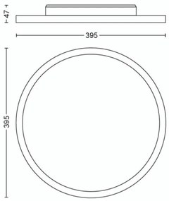 Philips - LED Dimmelhető mennyezeti lámpa Hue AURELLE LED/19W/230V + távirányító