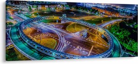 Kép - éjszakai panoráma (120x50 cm)