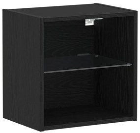 Lebegő Polc Fekete Tölgy 40x28,5x40 cm Műgyanta