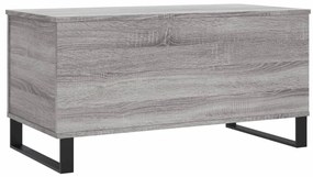 Szürke sonoma színű szerelt fa dohányzóasztal 90x44,5x45 cm