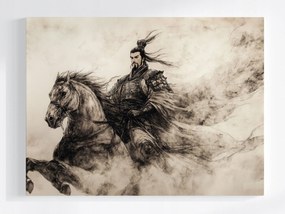 Vászonkép Canvas Japán Ázsia Harcos Szamuráj Hős Ló 100x75