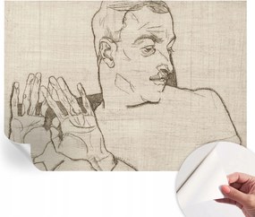 Öntapadós tapéta Fali furnér 3D hatás Kifejező figura 208x146 cm