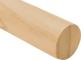 Fogantyú/korlát, tömör fa, természetes, 200 cm, MANEL TYP 2