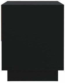 fekete forgácslap éjjeliszekrény 45 x 34 x 44 cm
